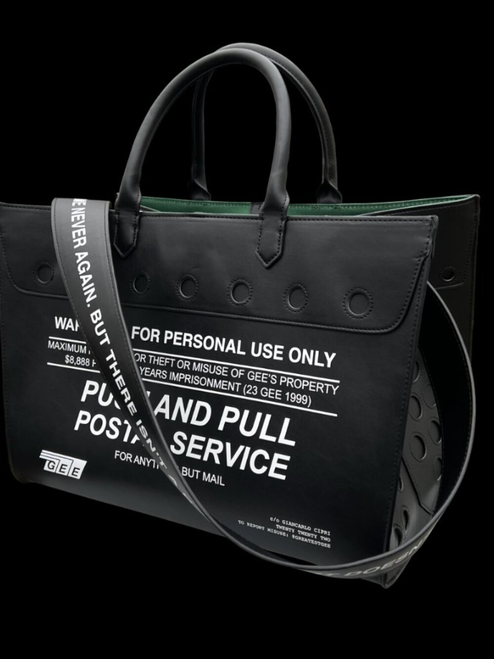 Designer Postal Bag purse Giancarlo cipri